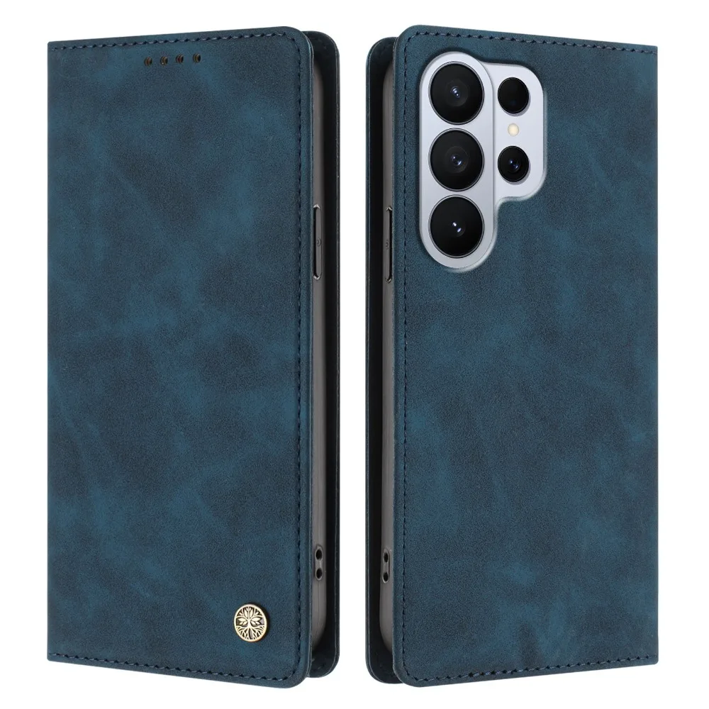 حافظة فاخرة لهاتف سامسونج جالاكسي S26 الترا 5G حافظة جلدية مغناطيسية كوكه سامسونج S26 Edge S 26 Pro Plus S26Ultra حافظة محفظة Funda