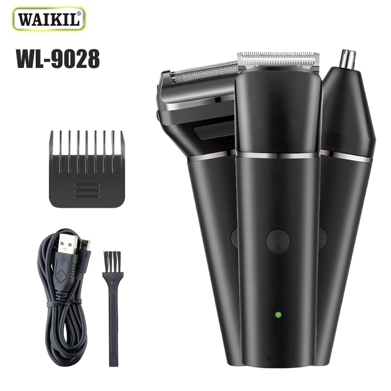 

WAIKIL professional men's electric hair clipper set multifunctional shaver Nose Hair Trimmer USB charging cordless Barber tool