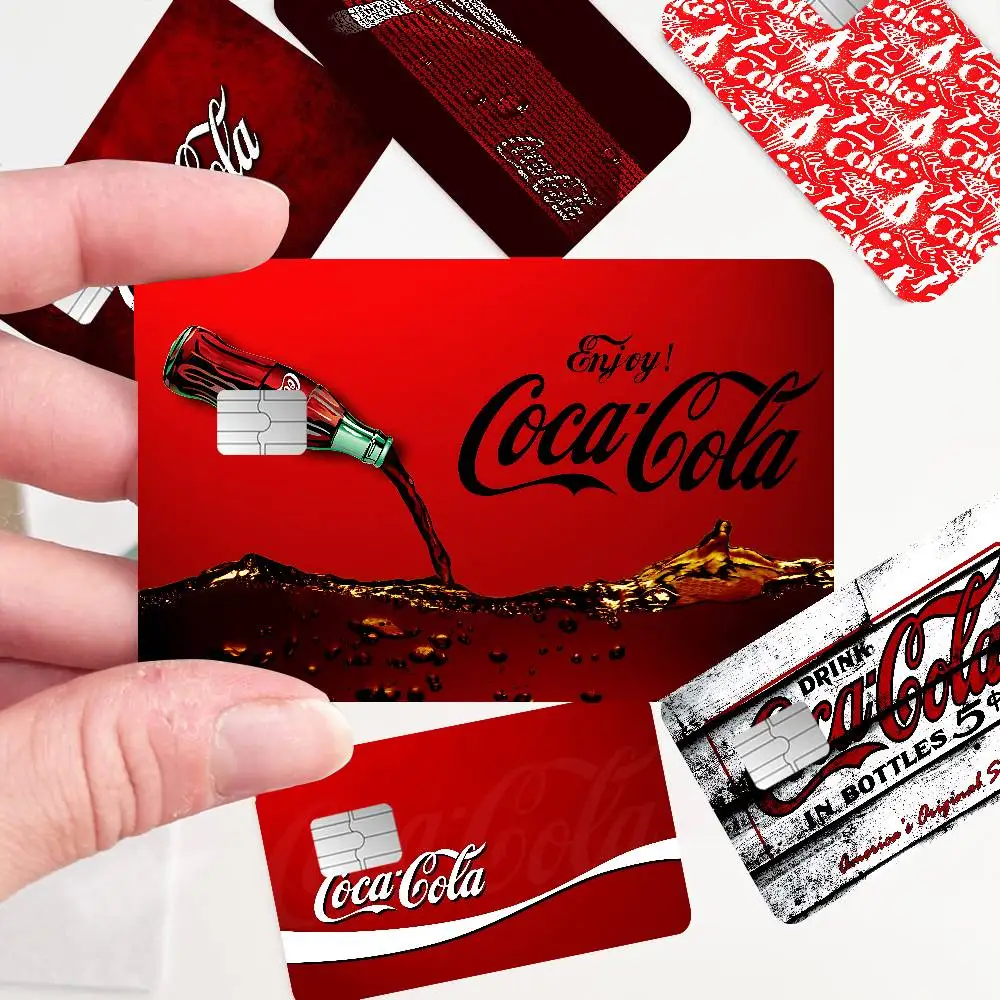 Hot C-Cocas C-Colaes Game Film Cover Sticker Case for Small Chip Credit Debit Card Front Side