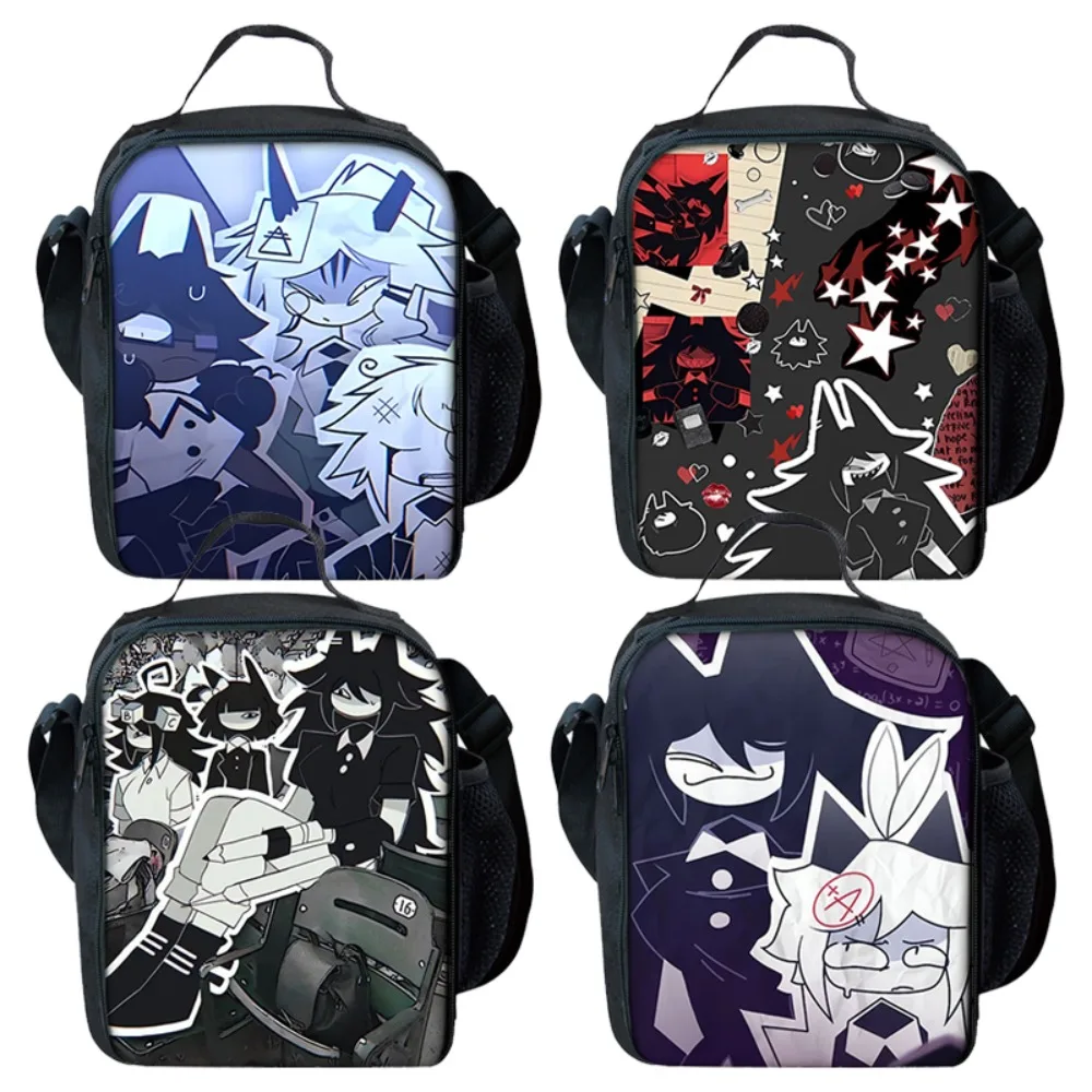 Fundamentele Papieren Educatie Schoudertas Kinderen Anime Crossbody Tas Miss Circle Kinderen Cartoon Lunchtas Student Creatieve Geschenken