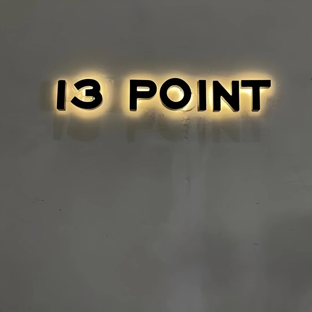 Backlit Business Sign, Dental Clinic Signs, Logo Sign For Business, Halo lit Sign, Large Metal Signage, Salon Sign, Med Spa Sign