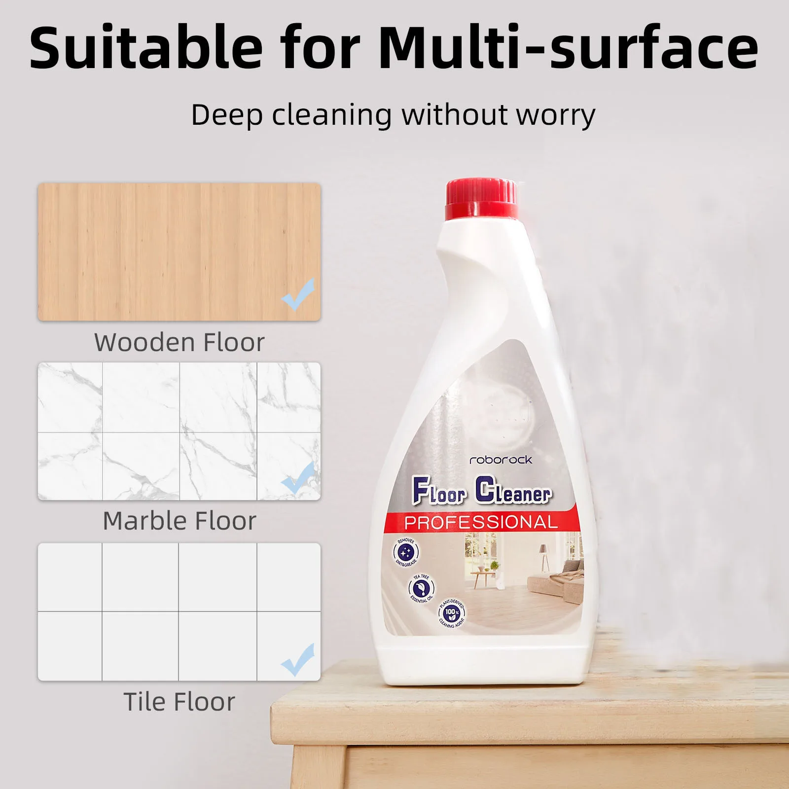 Roborock-Aspirador úmido e seco, Líquido de limpeza, Peça de reposição, Dyad Pro, S7 Pro Ultra, 480ml