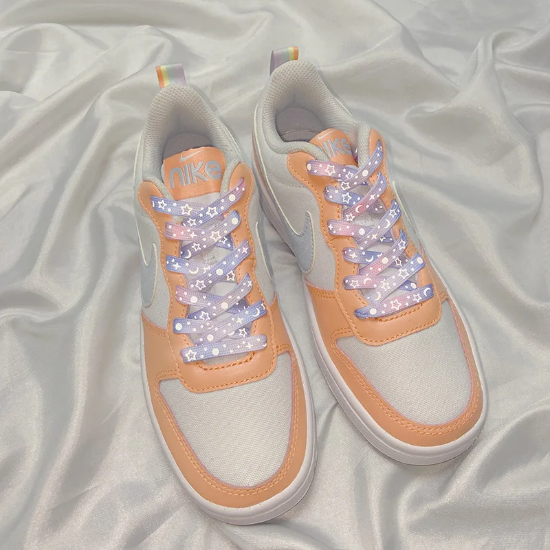 

Colorful Splash Luminous Reflective Fashion Shoelaces Moon Star Pattern Laces for Sneakers Canvas Flat Shoes Laces Accessories