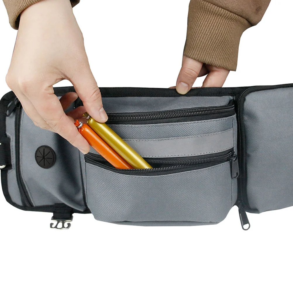 

Dog Training Waist Pouch Lightweight Polyester Material Multiple Storage Compartments for Snacks Keys Phone Outdoor Walking