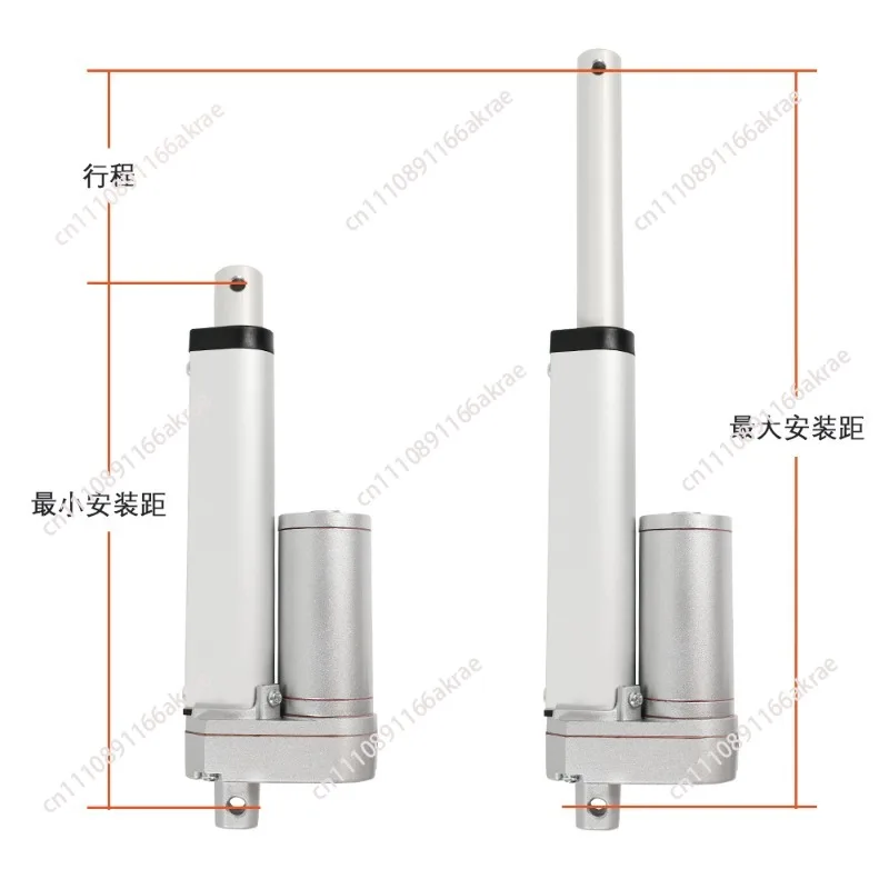 for 50-500Mm stroke 1500N electric push rod blinds folding RV curtain intelligent electric door push rod