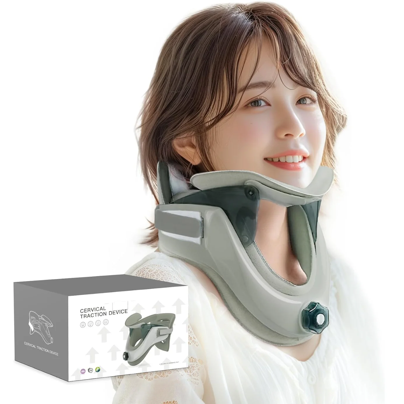 Cervical Neck Traction Device all-in-one Inflatable Cervical Decompression Brace Relief Neck Pain Correct Posture Neck Massager