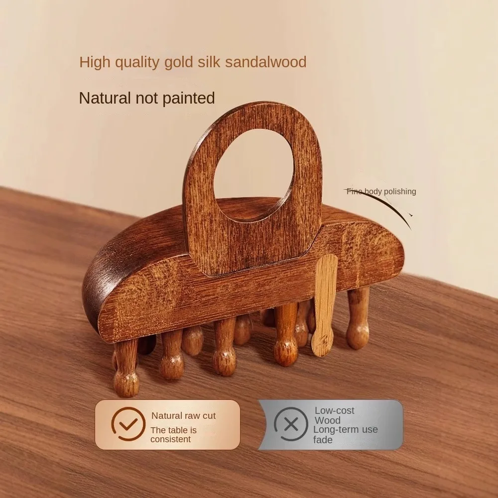 

Новая многофункциональная массажная расческа, деревянные массажные инструменты, массажер для головы, портативные круговые расчески гуаша с зубами