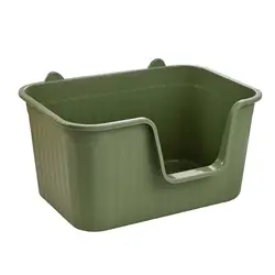 Bandeja de arena para gatos con lados altos – Antisalpicaduras