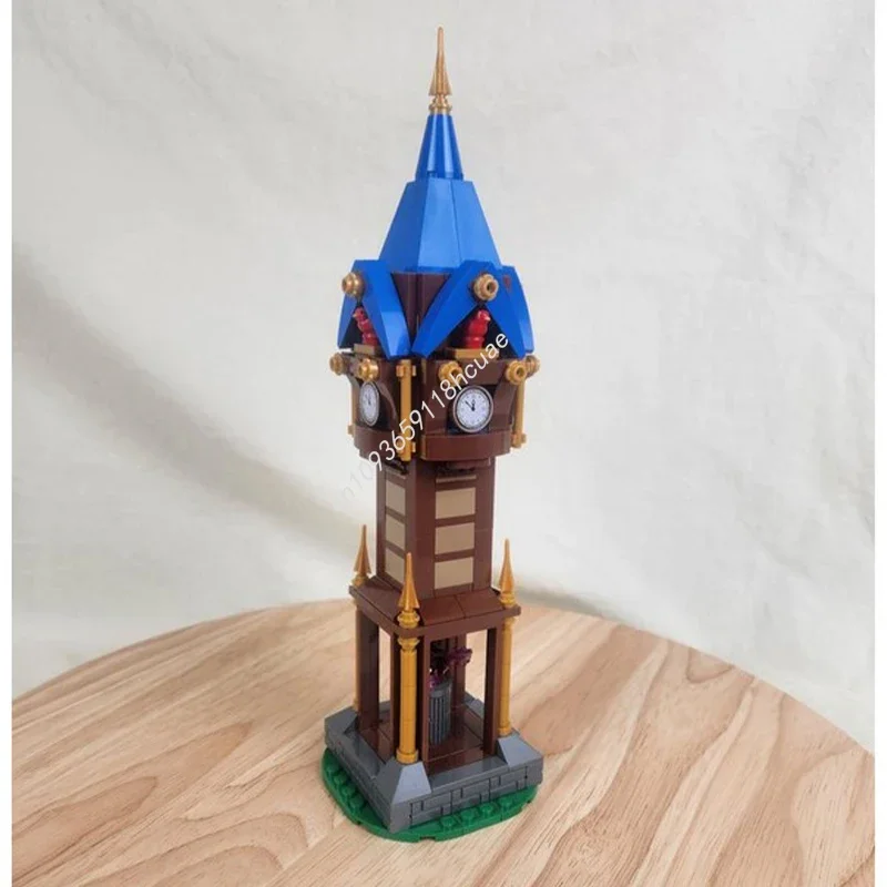 396pcs MOC Village castle Clock Tower Castle Building Blocks to Develop Patience and Concentration STEM Christmas toy Gift