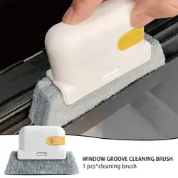 2-in-1 Window Groove Cleaning Cloth Window Cleaning Brush Windows Slot Cleaner Brush Clean Window Slot Clean Tool Kitchen Tools