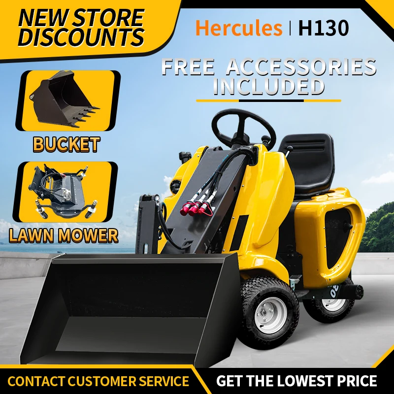 農場、造園、建設用のミニコンパクトホイールローダー、様々な作業に対応する多用途小型ローダー機械