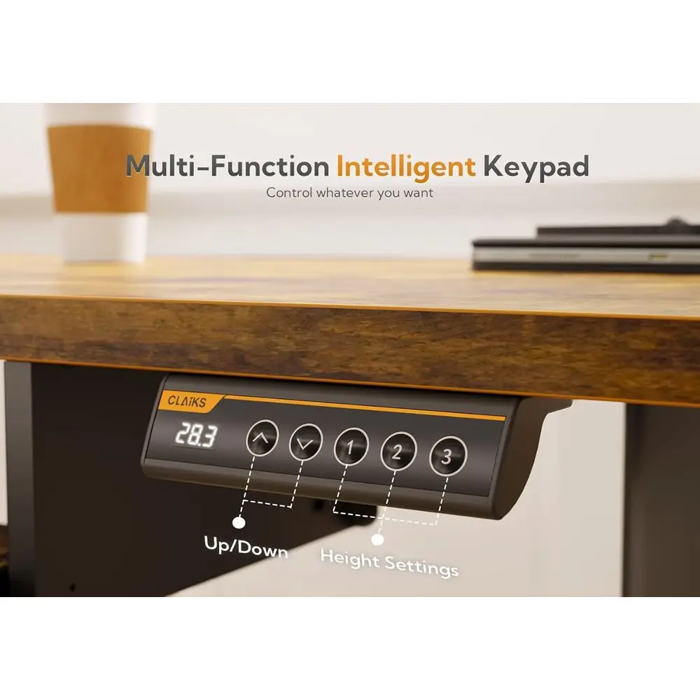 Standing Desk with Keyboard Tray, Standing Desk Adjustable Height, Raising Desks for Home Office and Computer Workstation, 48 In