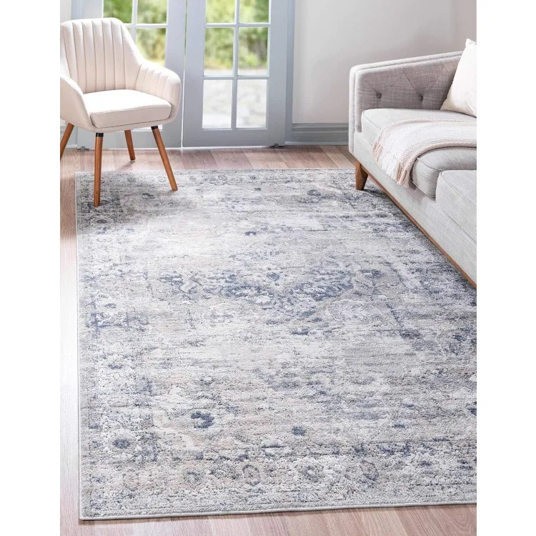 

Oregon Collection Rug – 9' x 12' Gray Low-Pile Rug Perfect for Living Rooms, Large Dining Rooms, Open Floorplans