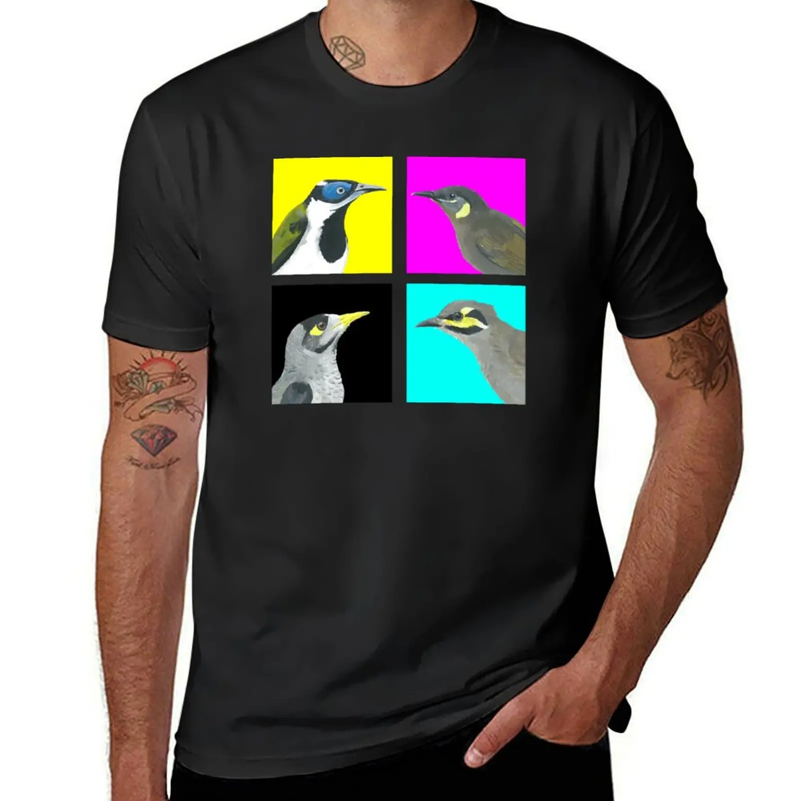 

Honeyeaters CMYK T-Shirt street wear anime shirt funny costumes oversized t shirt men