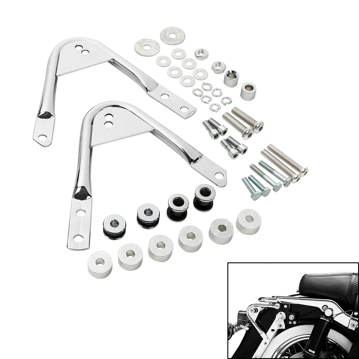 Motorcycle Detachable Rear Docking Hardware Kit Fit For Harley Electra Glide 1997-2008 2007