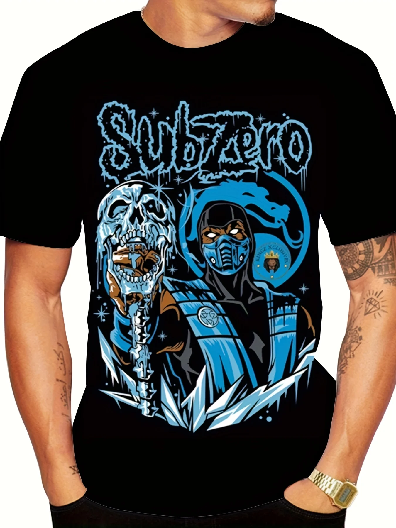 

Мужская готическая маска черепа с графическим рисунком, черная уличная одежда в стиле киберпанк, дышащий полиэстер, острая городская мода