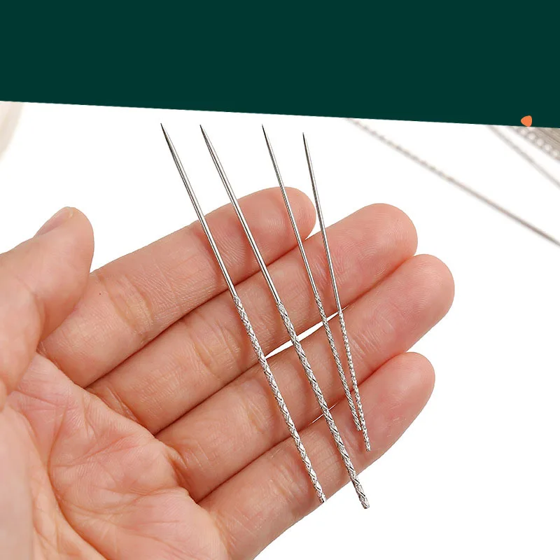 0.8×60MM 15pcs Snag Repair Needle Sewing Needle for Drapes Dresses Knitted Woven Garments Practical Tool Repair Needle Set