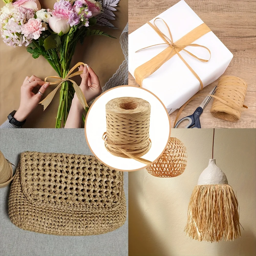 شريط ورقي للرافية ، شريط تغليف ورقي ، شرائط تغليف للهدايا ، ديكور الحفلات ، ديكور الحرف اليدوية ، قدم