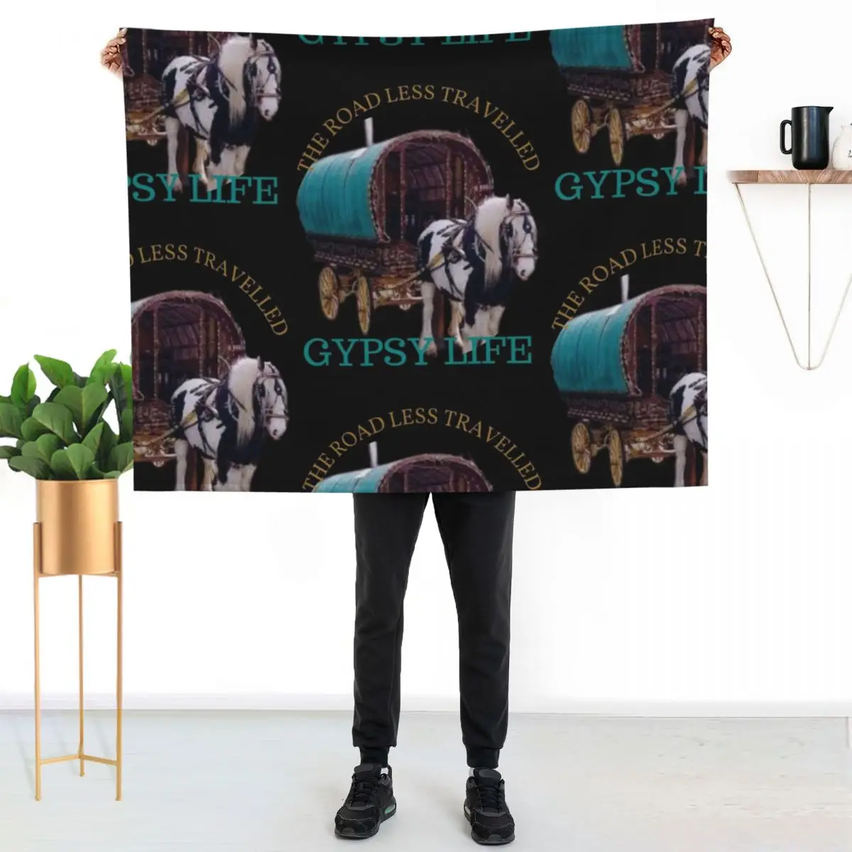 GYPSY CARAVAN , Throw Blanket heavy to sleep Luxury Throw Luxury Designer Flannel For Baby Softest Blankets