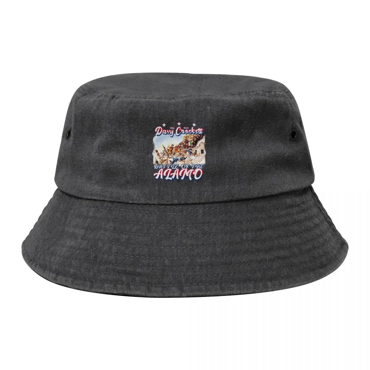 

Davy Crockett King of The Wild Frontier Battle Of The Alamo Bucket Hat black golf hat genuine hard hat Woman Hats Men's