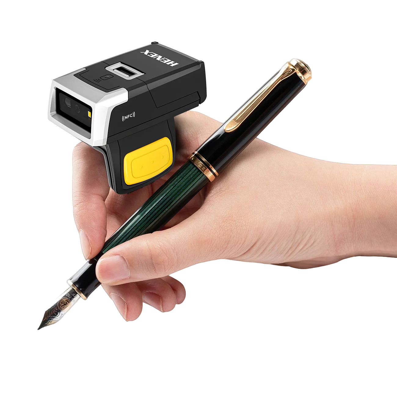 ZXY HENEX Barcode Scanner Ring Warehouse Ring Barcode Scanner Android  Smart Ring Qr Nfc Reader Barcode Scanner bluetooth