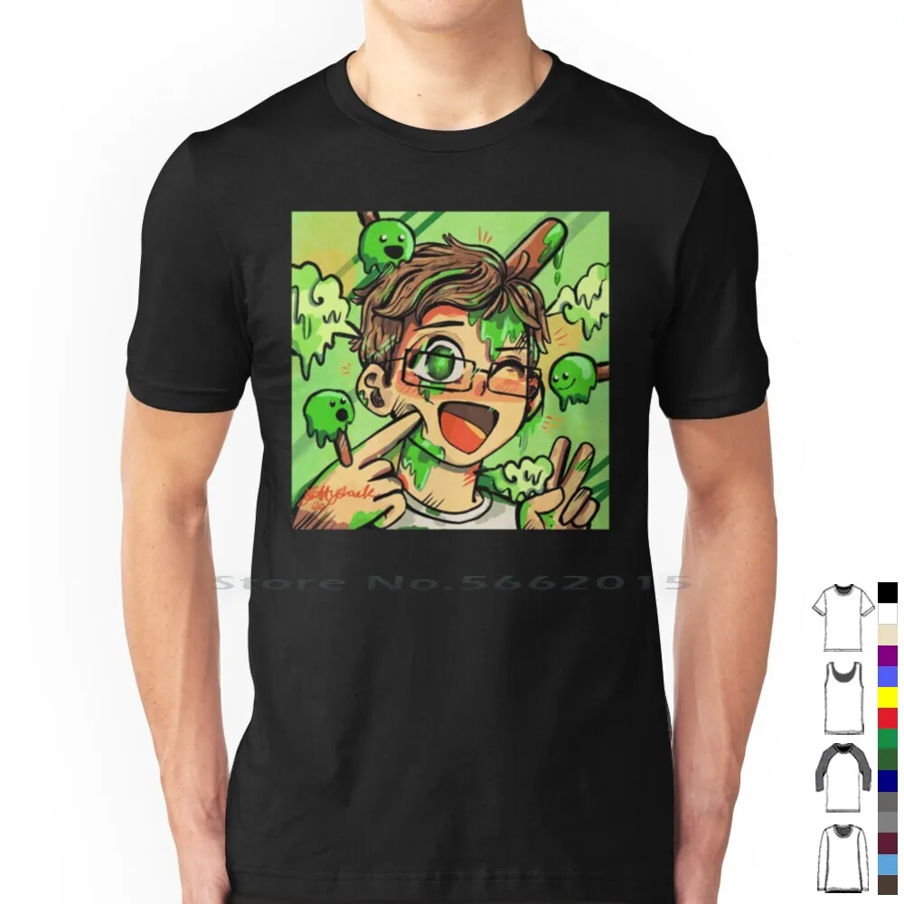 Slimecicle!!!! Premium Scoop T Shirt 100% Cotton Jschlatt Mcyt Dream Smp Youtube Charlie Slimecicle Dsmp Lunch Club Twitch Ted