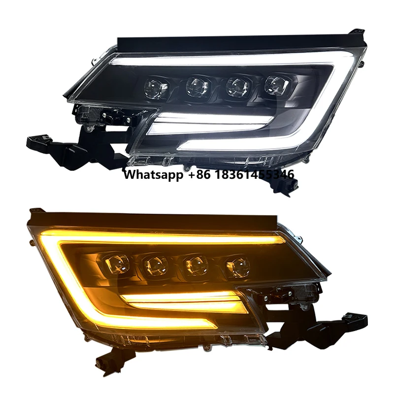 for  Hiace 300 Series 2019 2025 Car Accessories Headlight Front Light LED Headlights Upgrade Durable Head Light