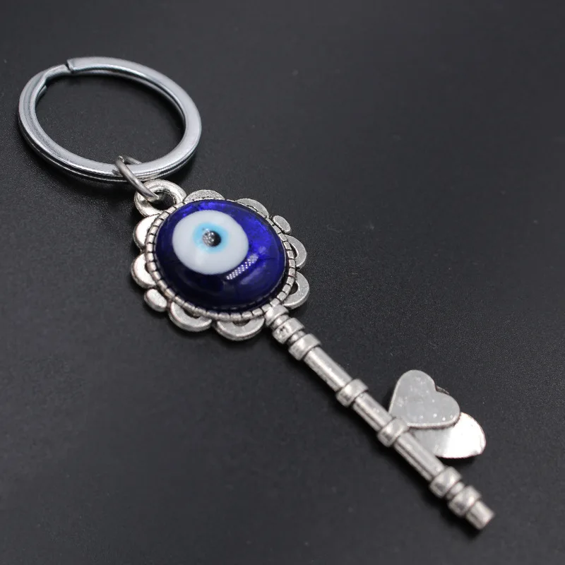 Turkish Blue Evil Eye Hanging Decor Heart Pendant Amulets Ornament Car Home Garden Keychain Protection Lucky Gift for Friends