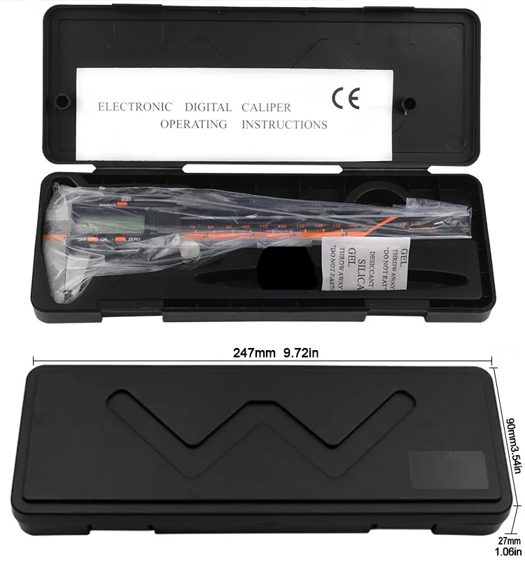 High Precision Digital Caliper 0-150mm Zinc Alloy Rangefinder Caliper for Measuring Inner And Outer Diameters