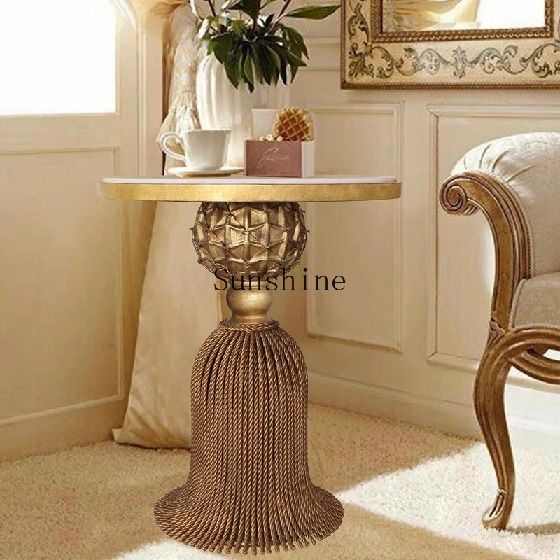 

Personalized and creative pineapple tassel base edge, retro corner next to the living room sofa