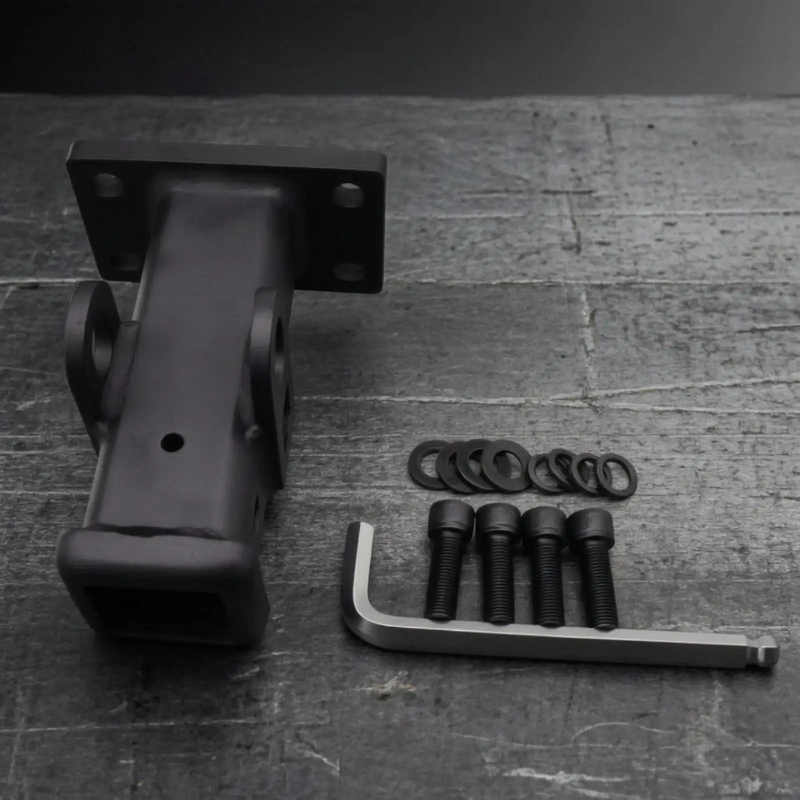 Black Trailer Hitch Base | fasten-on, Hitch Receiver, for Towing