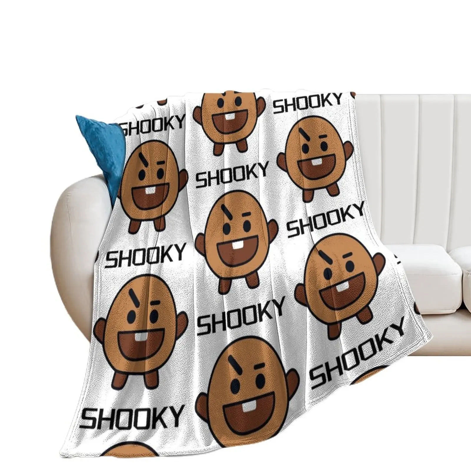 

Shooky Throw Blanket Winter beds Plaid Flannels Custom Blankets