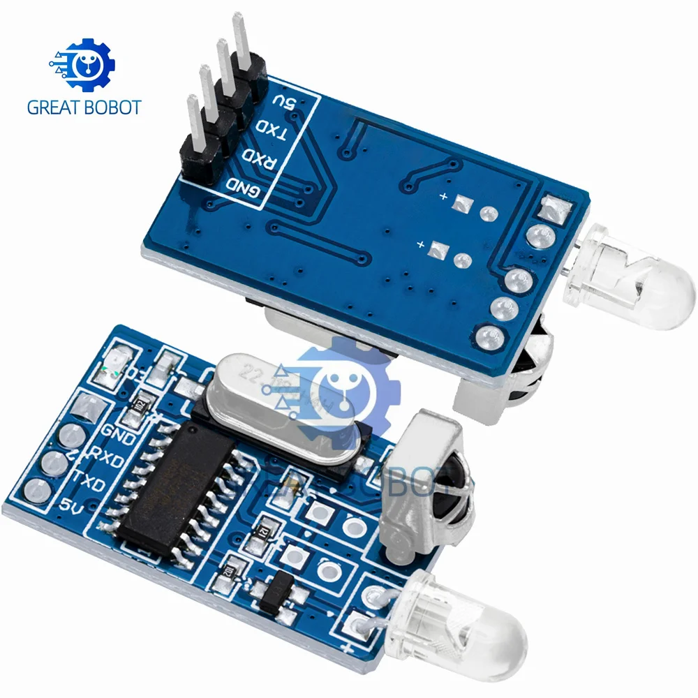 5V Infrared Transmitter Receiver Board, IR Encoder Decoder Sensor Module Compatible with for Arduino