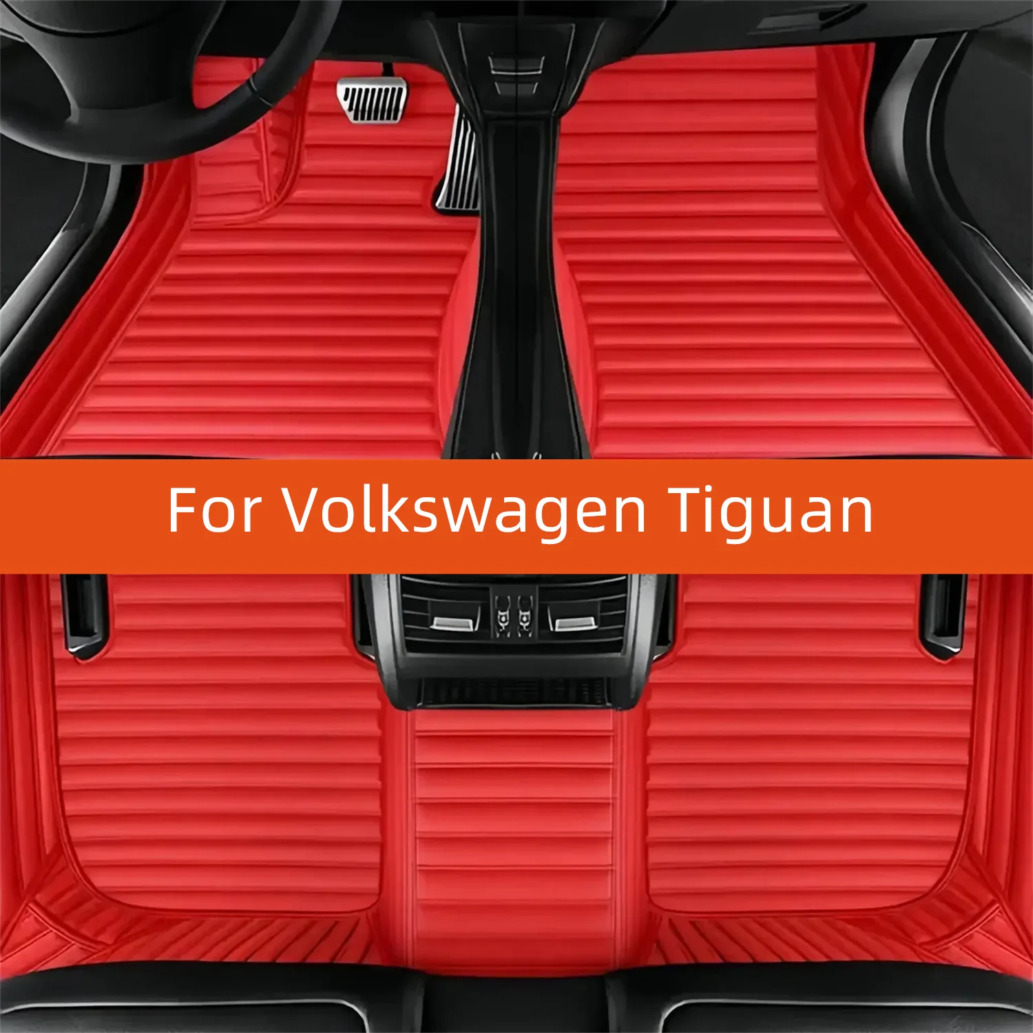 

Custom Leather Car Floor Mat For Volkswagen Tiguan 2018 2019 2020 2021 2022 Car Mat Interior Accessories