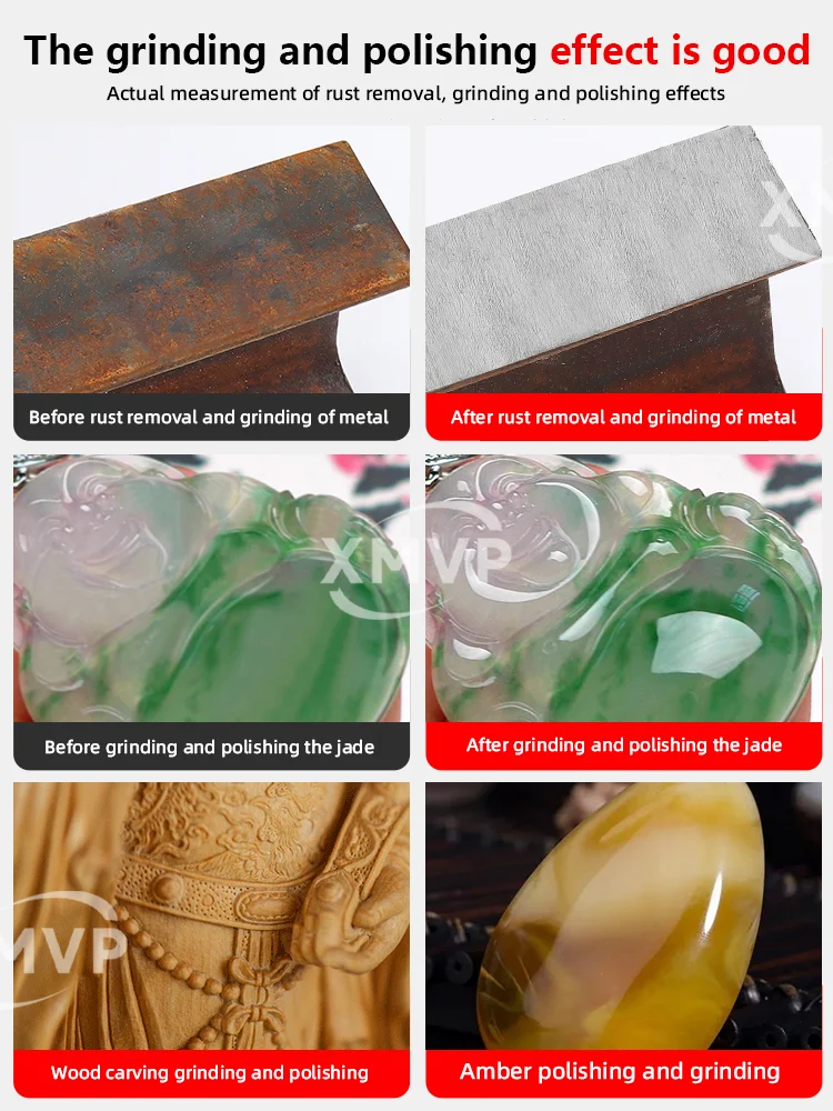 

Polishing wonder tool for woodworking furniture, rosewood heads, cultural playthings, metal rust removal and polishing, four-sid