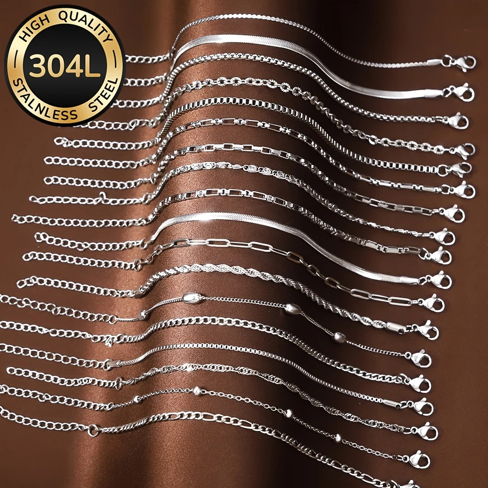 11Pcs【Random】Women's Fashionable Stainless Steel Bracelets, Elegant and Luxurious Non-Fading Women's Jewelry Set, Suitable for Daily Wear and Parties Birthday Gift