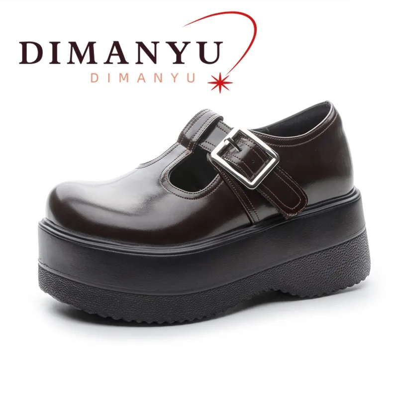 

DIMANYU Princess Shoes Women's High Heels 2026 Spring Mary Jane Shoes Women's Genuine Leather 9cm High Platform Shoes For Women