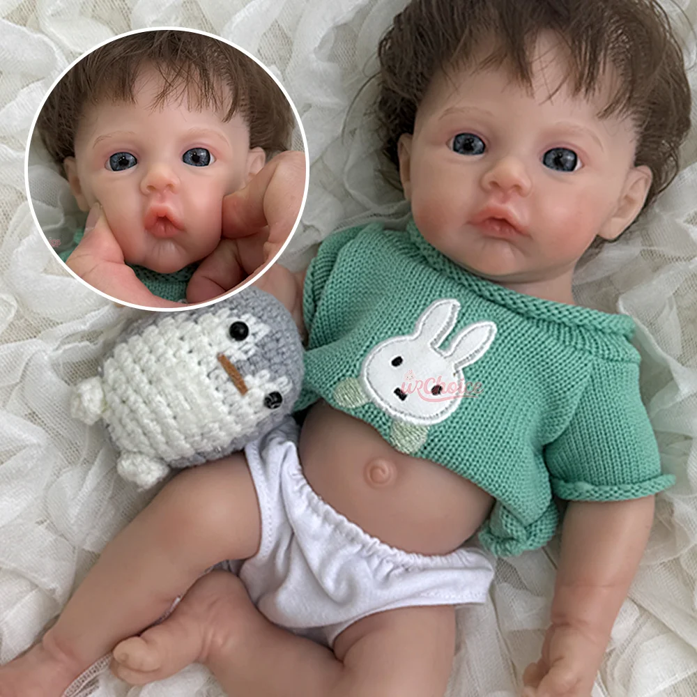 

Exquisite 30Cm Lifelike Handmade Silicone Reborn Baby Girl Rooted Hair & Washable Doll For Daughter Birthday Christmas Gift