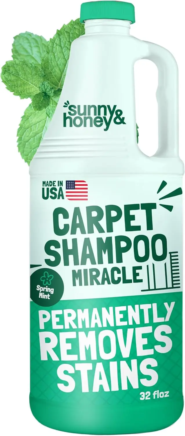 

Средство для чистки ковров для профессиональных машин - Устранитель пятен и запахов, безопасно для домашних животных, с ароматом свежей мяты (32 жидких унции)