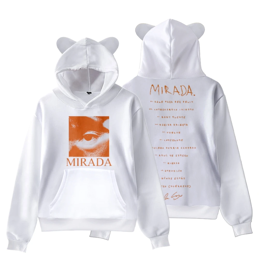 

Ivan Cornejo Mirada Cat Ear Hoodie Unisex Hooded Sweatshirt Casual Long Sleeve Pullover Clothes