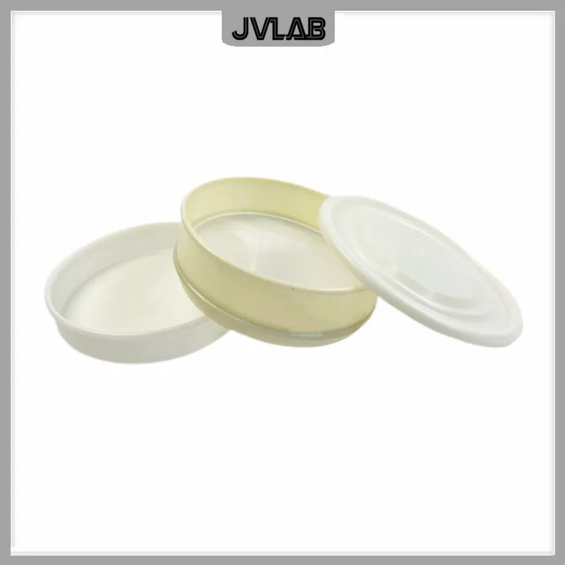 Cover and Tray PVC Lid & Bottom Container for Laboratory Sampling Inspection Pharmacopeia Test Sieve Plastic Sieve Diam. 20cm