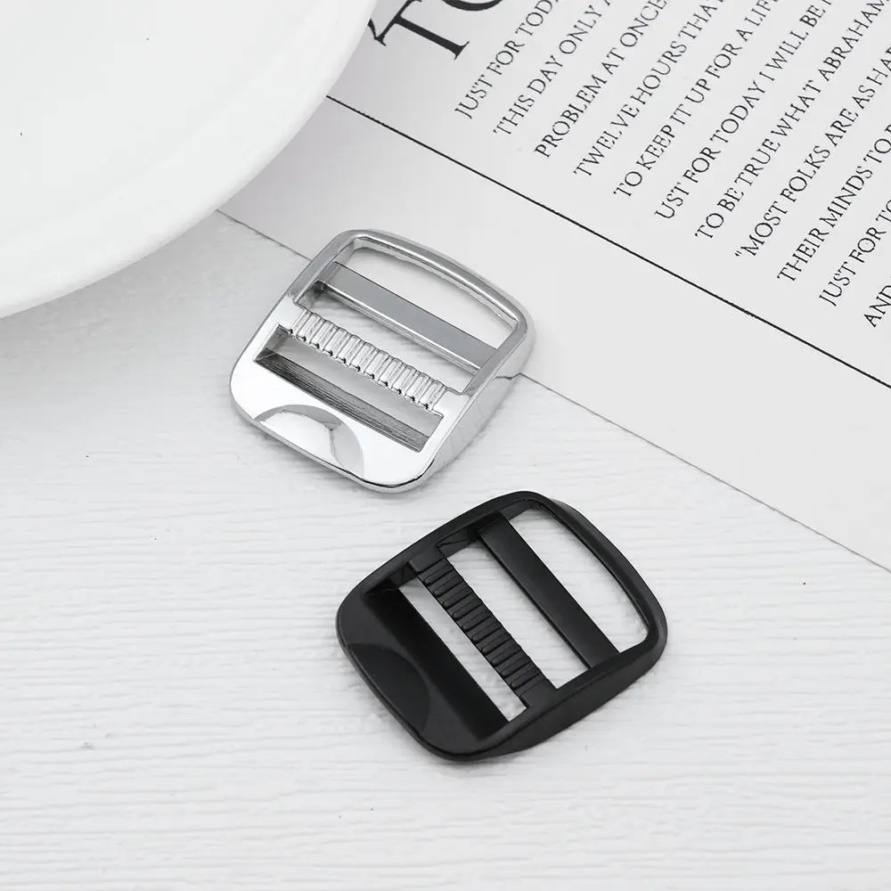 Metal DIY Rectangle Luggage Hardware Slider Adjust Buckle Slider Loop Backpack Straps Buckle Backpack Accessories