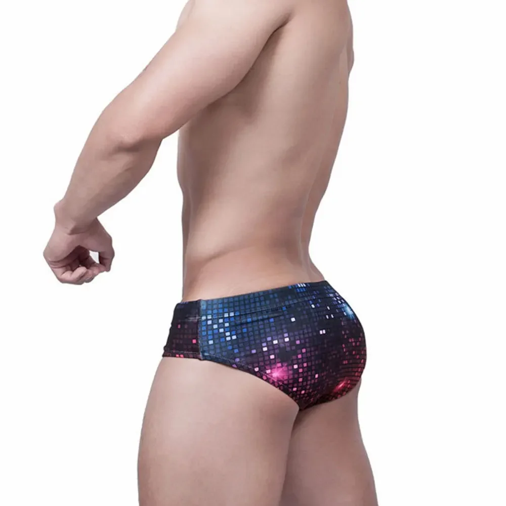 Sexy Low Rise Men 's Swimwear Swimsuits Swim Surfing Boxer Briefs Bikini Bulge Pouch Beach Board Shorts Bathing Suit Underwear