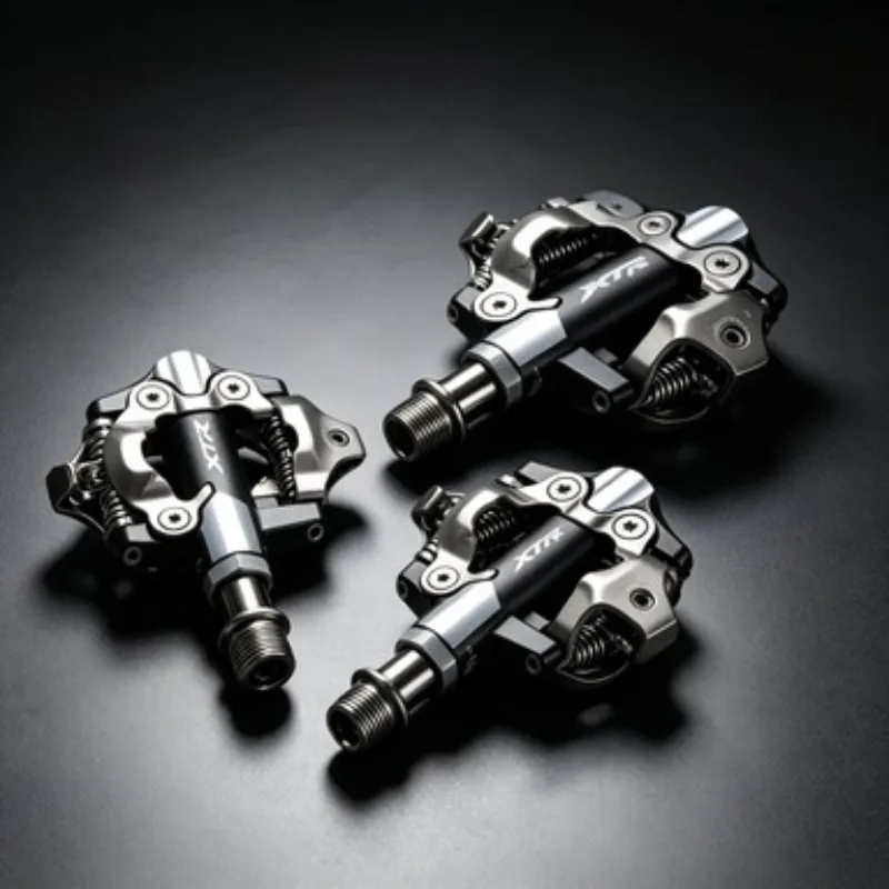 SHIMANO XTR PD-M9100 Race SPD Clipless Pedals Set with SM-SH51 Cleats MTB Mountain Bike Pedals for Cycling