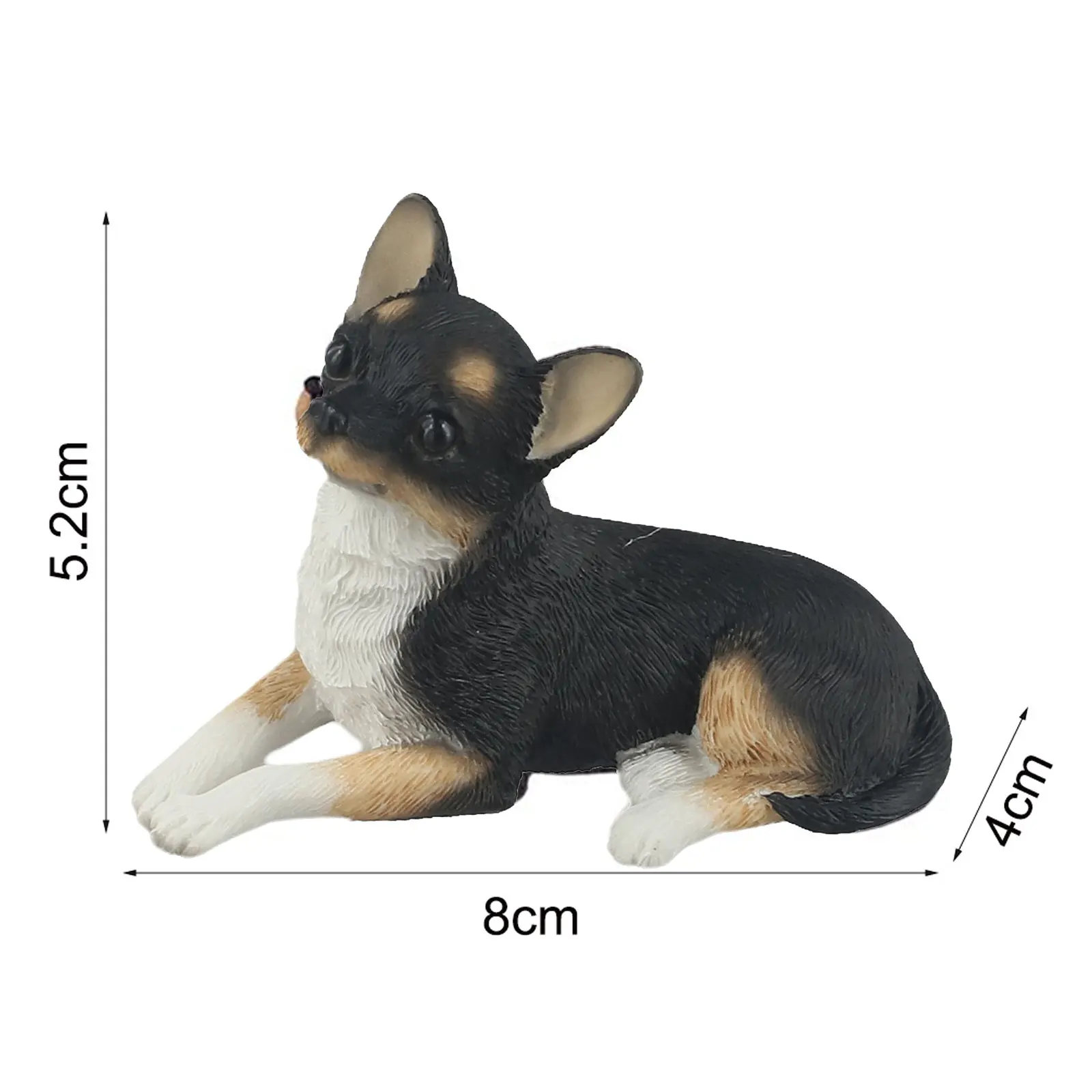 

Украшение сада, наружное украшение, высокодетальное украшение для сада, уличная статуя чихуахуа, долговечные материалы из смолы