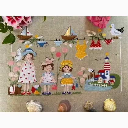 

Cross Stitch Set Counted Cross Stitch Set, Cross Stitch Kit 28ct 11ct 14ct 32ct Metallic aida 16- Childhood 48-34