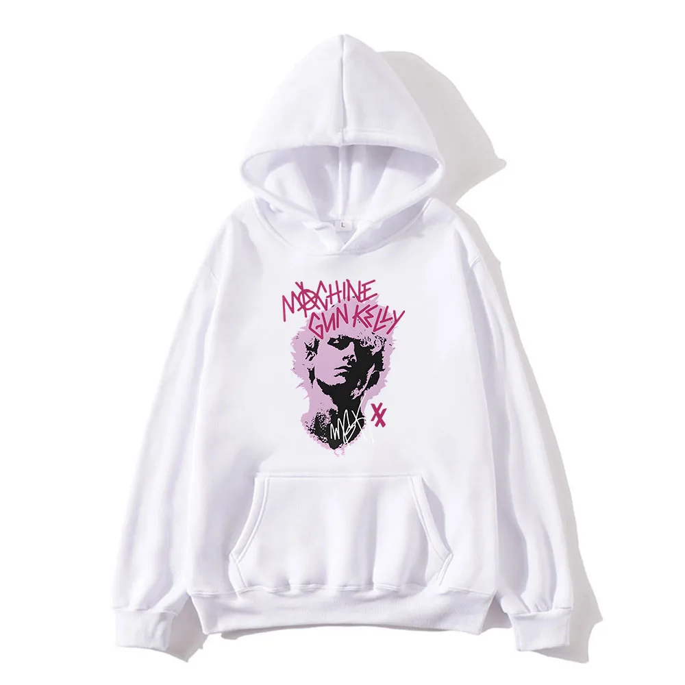 Mgk hoodies com manga longa xx est até que eu morrer rapper metralhadora kelly impressão moletom com capuz estilo roupas