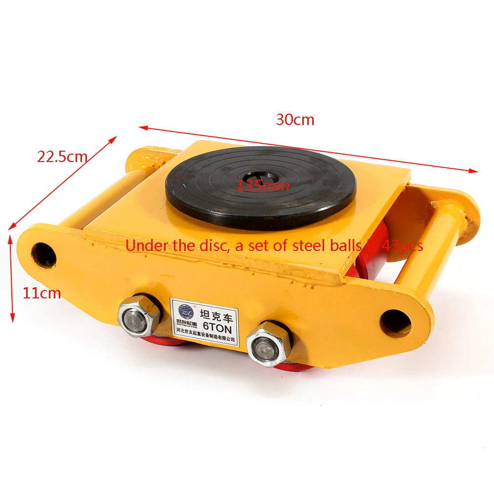 Imagem -06 - Rotativa Máquinas Mover Dolly Skate Roller Move Heavy Duty 360 ° 13200lb