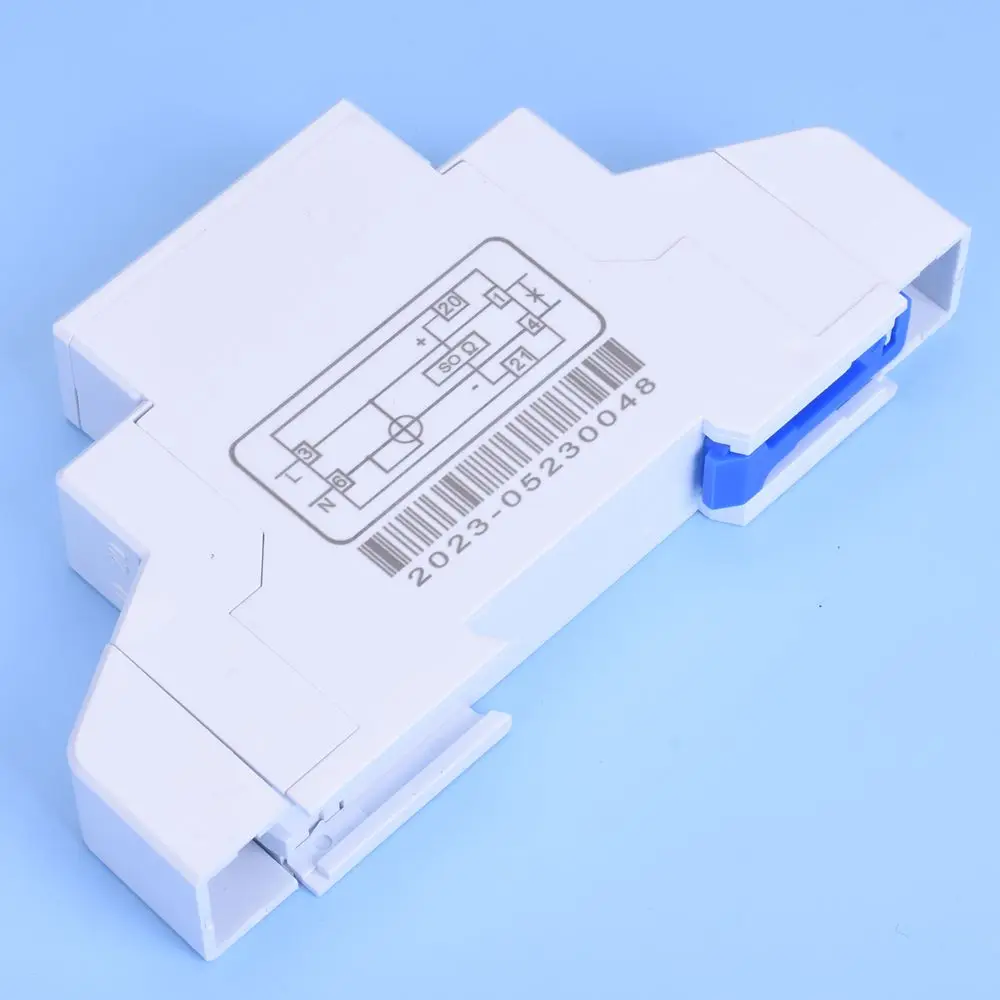 التيار المتناوب 220 فولت 30A 50 هرتز مرحلة واحدة Din السكك الحديدية LCD شاشة ديجيتال استهلاك الطاقة الكهرباء واط متر Wattmeter كيلوواط ساعة