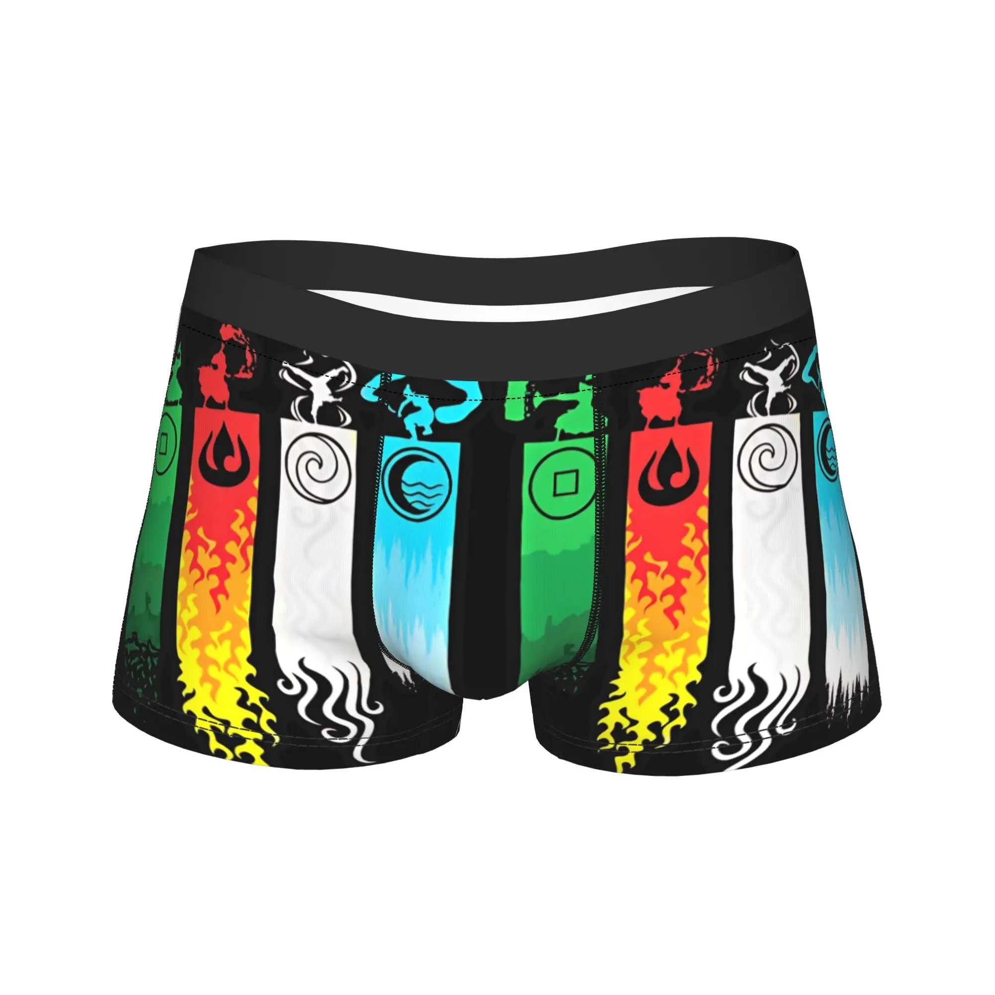 Elemental Bending Avatars Airbender Shorts Briefs  Underwear Quality Men Elastic Trunk Customs Large Size Underpants